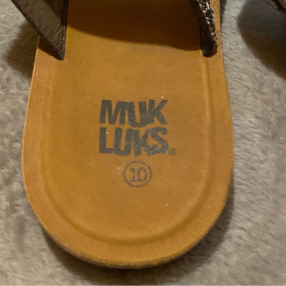Muk Luks Shoes‎ Sandals Women’s Size 10 Slip On Open Toe - Picture 7 of 8